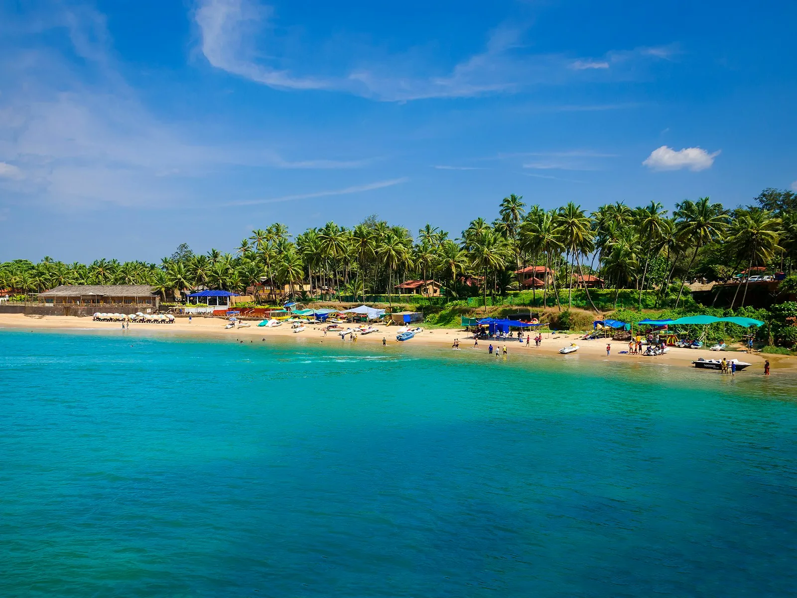 Goa coastline view representing the variety of North and South Goa beach areas